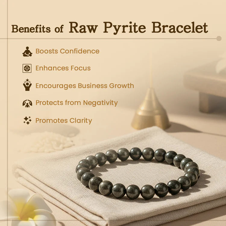 Raw Pyrite Anklet & Bracelet (Couple Combo)