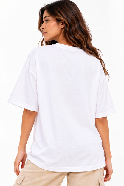Celestial Eclipse Oversized T-Shirt – White