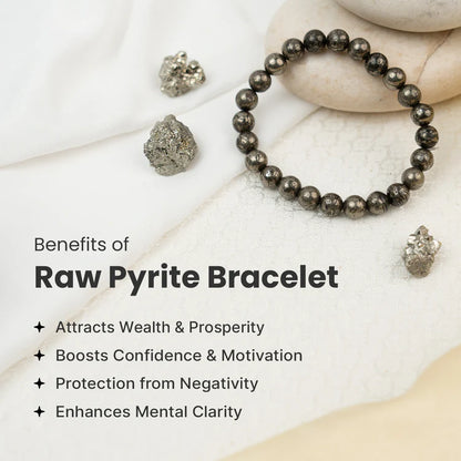 Raw Pyrite Anklet & Bracelet (Couple Combo)
