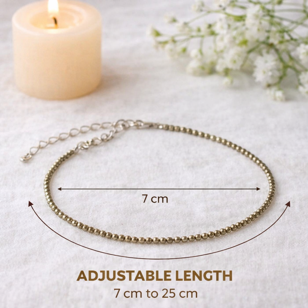 Combo - Dhan Yog Chips Bracelet + Free Pyrite Anklet